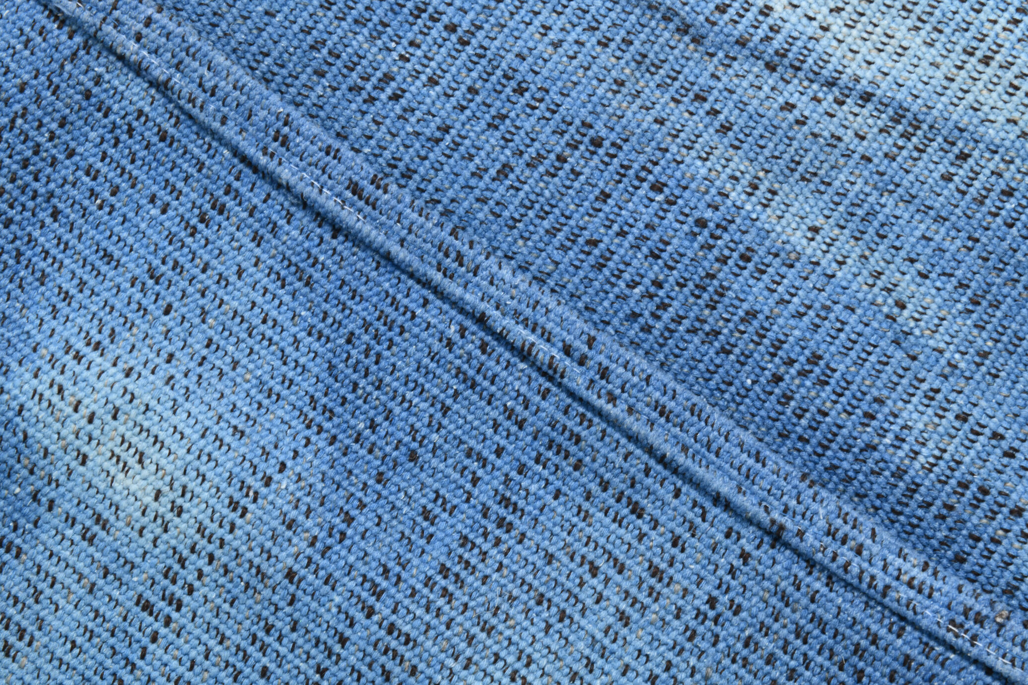 Blue oversize turkish rug 357x270cm