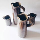 Signed sandstone 'gigognes' carafes