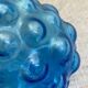 Turquoise blue employment glass carafe