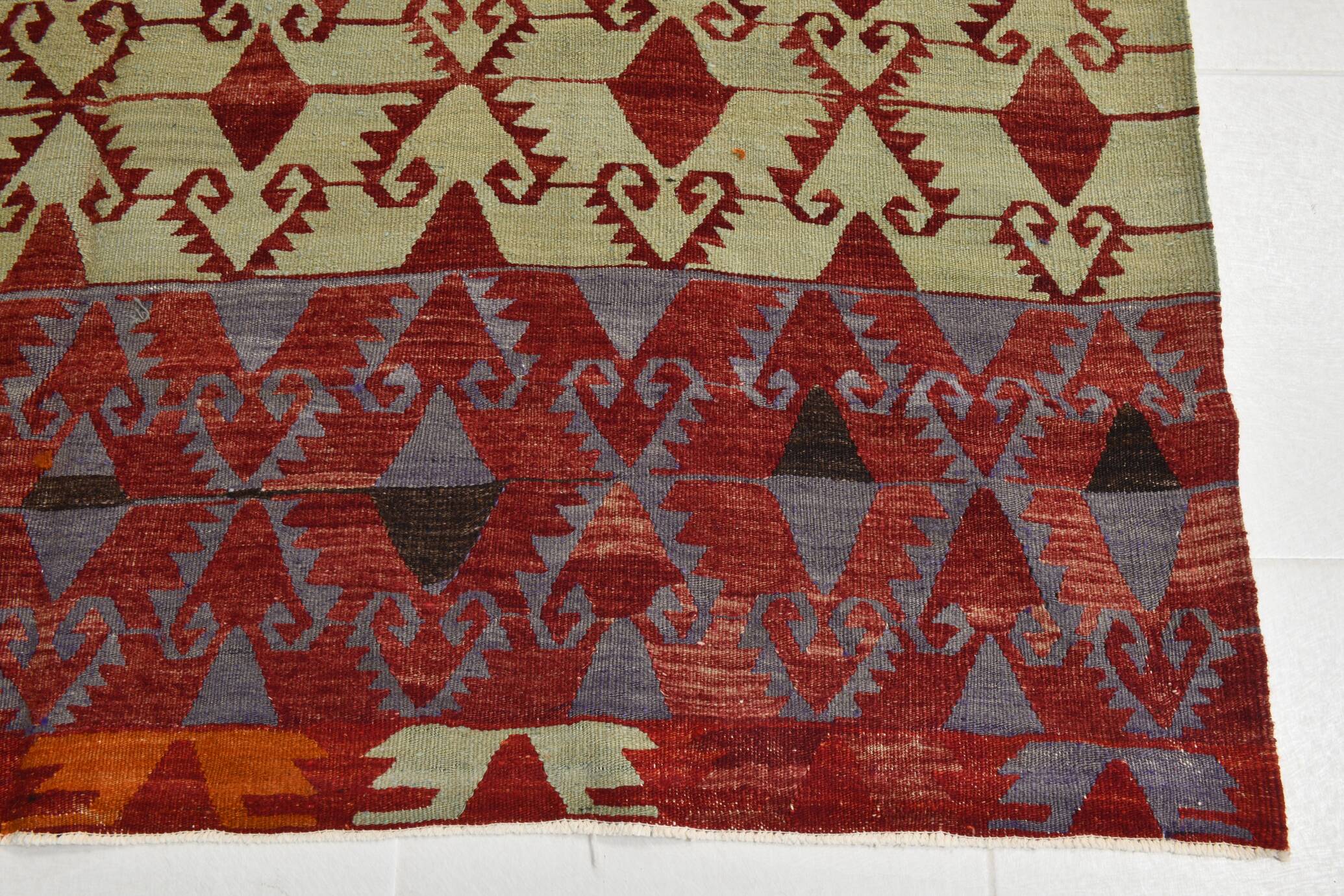 6x12 Orientel Turkish Kilim Rug, 172x369Cm