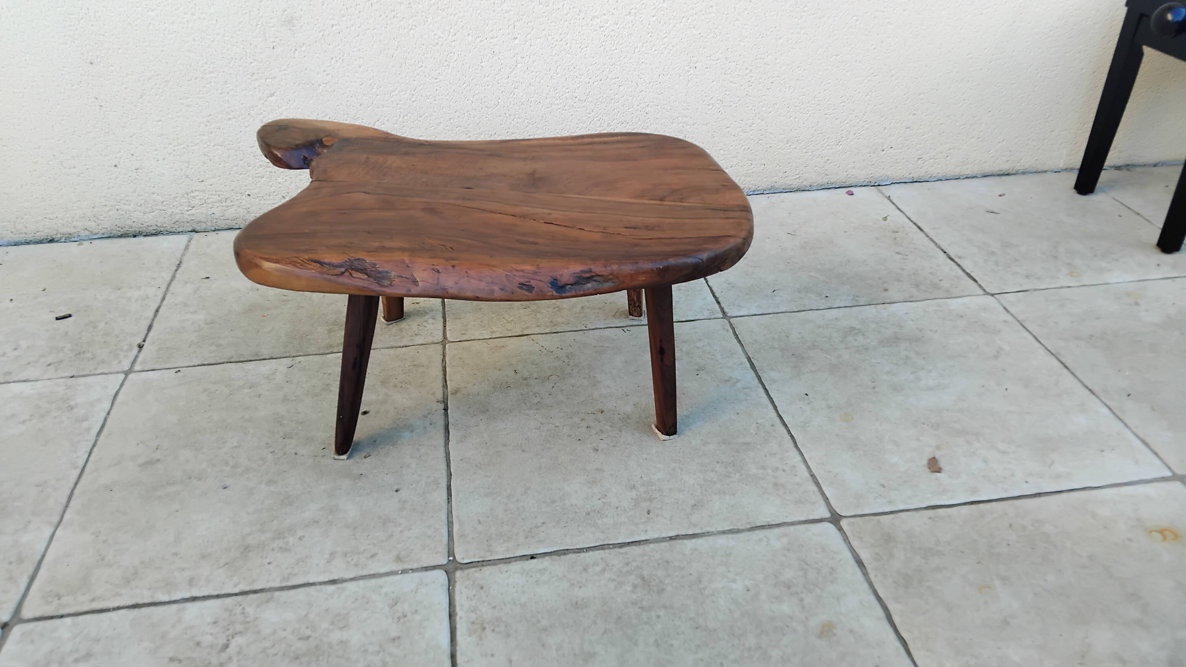 Vintage solid ornate coffee table