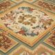 Handmade European Vintage Aubusson Kilim 281 cm x 364 cm