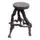 Brutalist bar stool made of vine wood