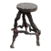Brutalist bar stool made of vine wood