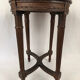 Stool in varnished natural wood Louis XVI style