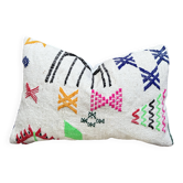 Handmade cushion cover in Berber wool Moroccan Kilim cushion 60x40