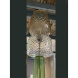Contemporary Green Murano Glass Floor Lamp