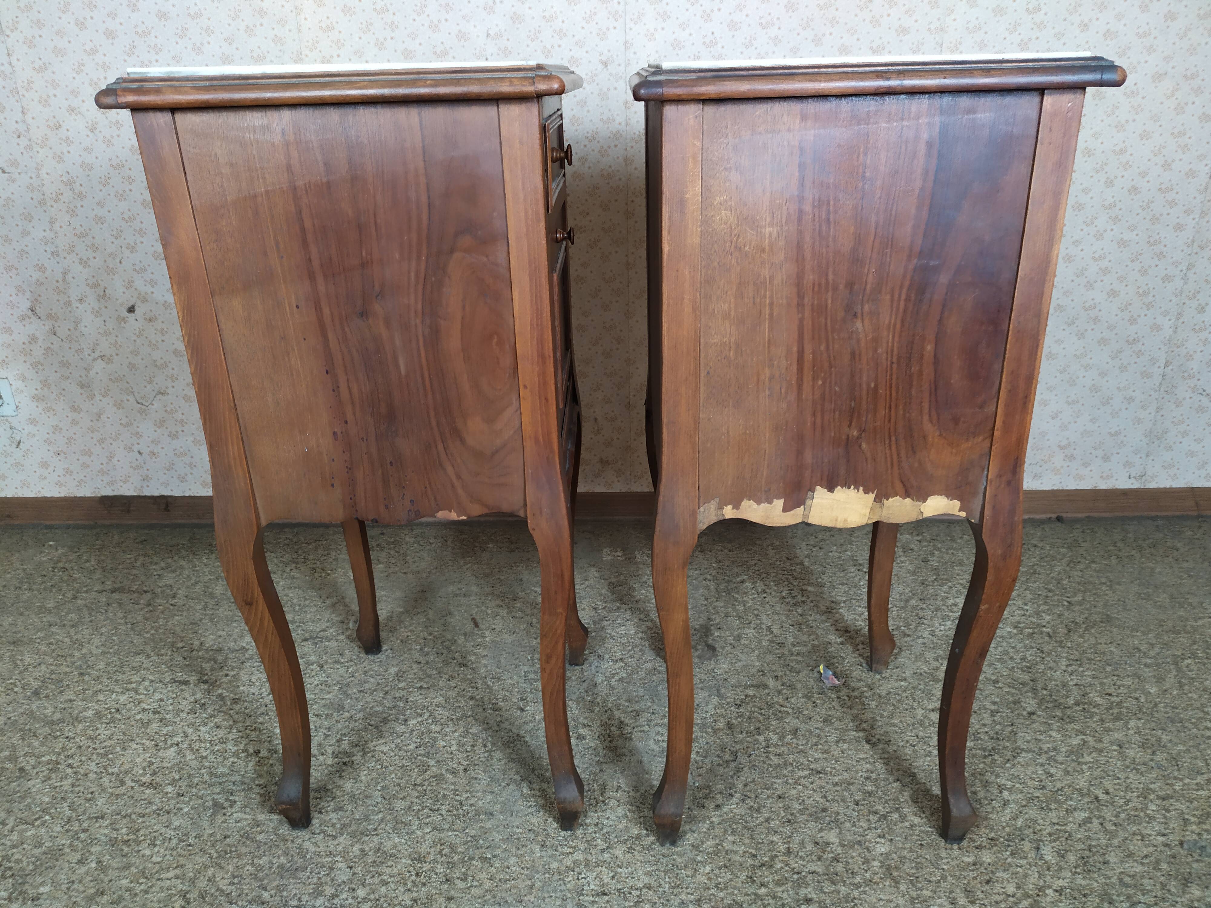 Set of 2 bedside tables Louis XV style