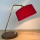 Vintage wood and brass lamp, 1950s