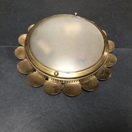 Paire d'appliques  en laiton vintage