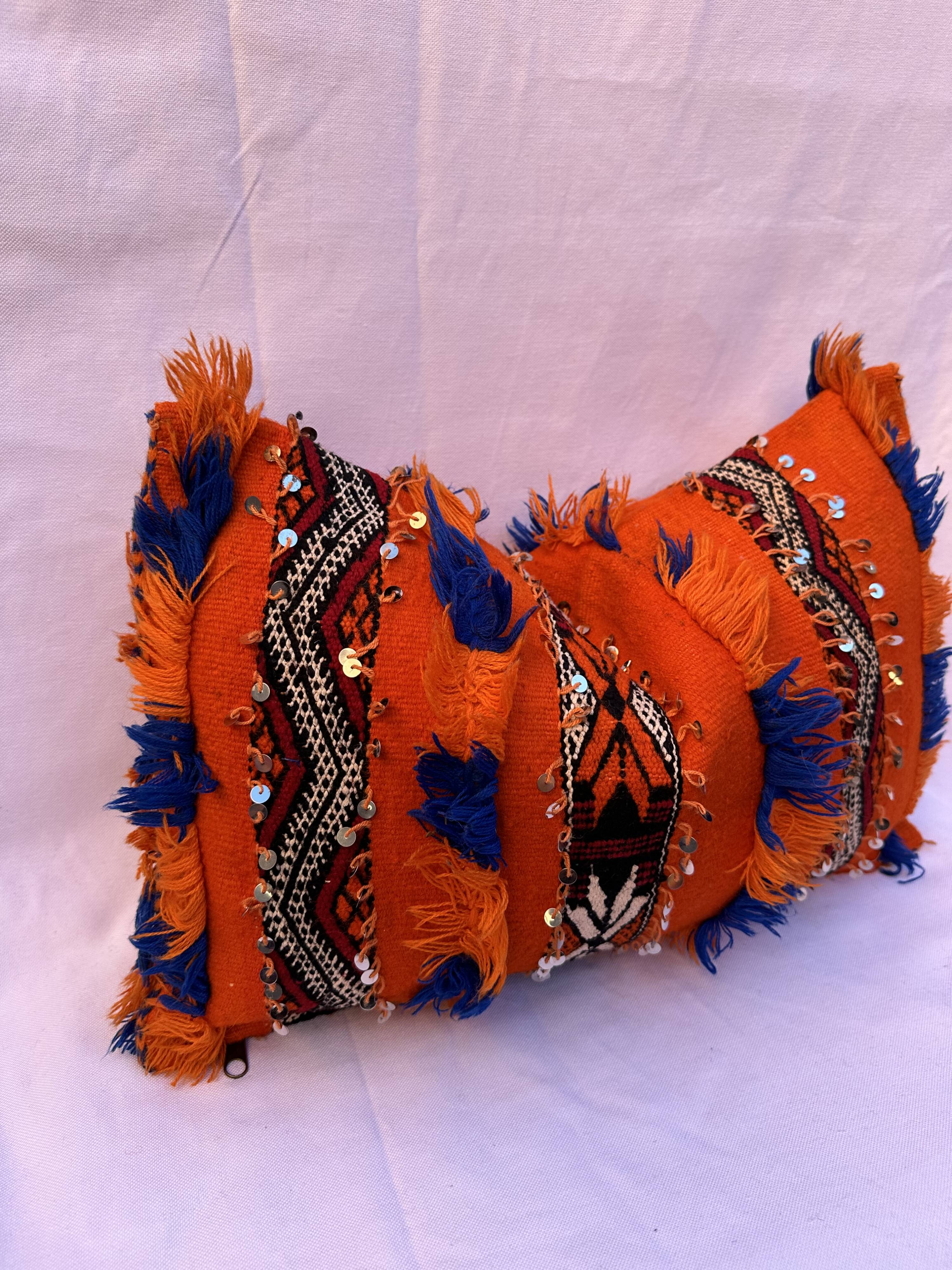 Moroccan pillow Old Moroccan cushion - Berber cushion - Berber cushion cover- Pillow