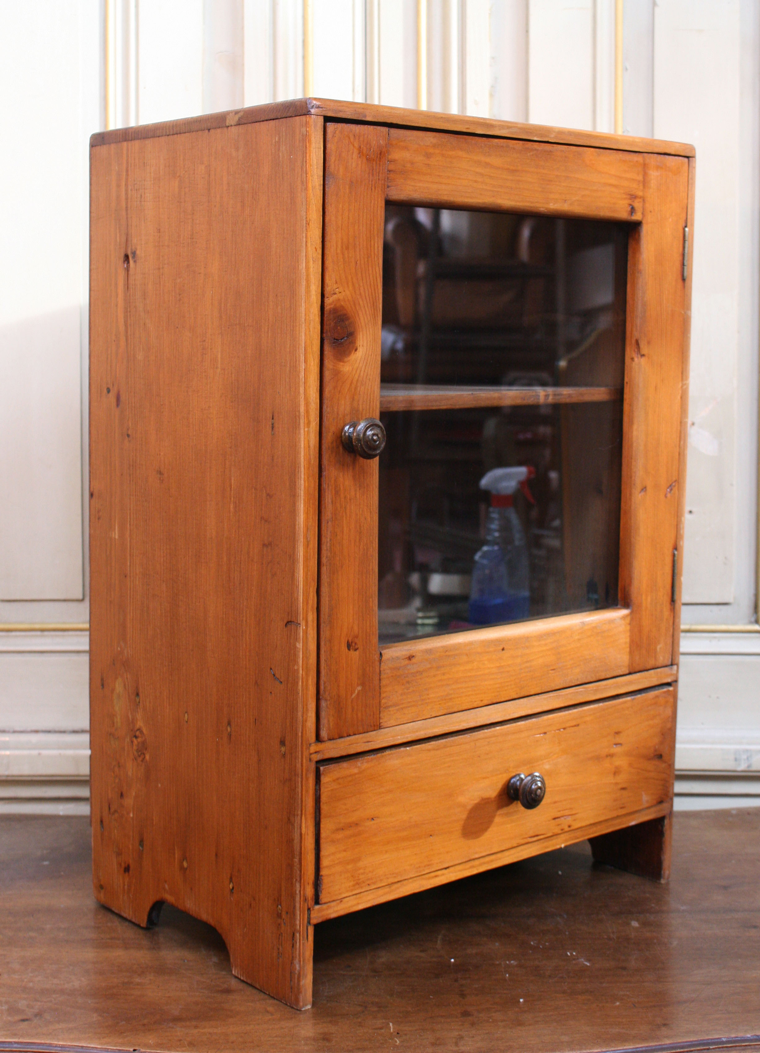 Wooden medicine cabinet