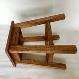 Massive wooden stool