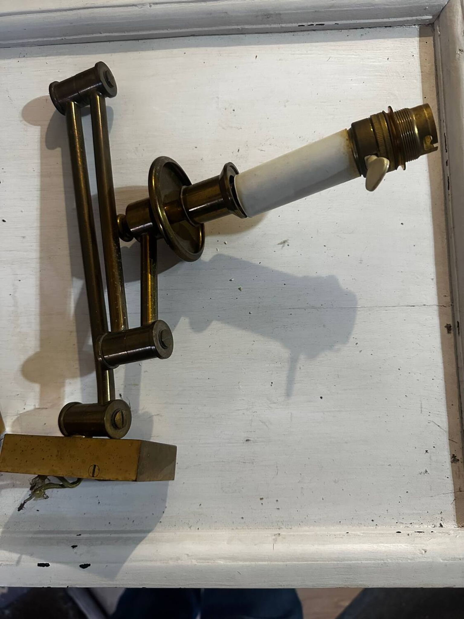 Pair of articulated wall sconces - Georges W Hansen Metalart - 1950 -