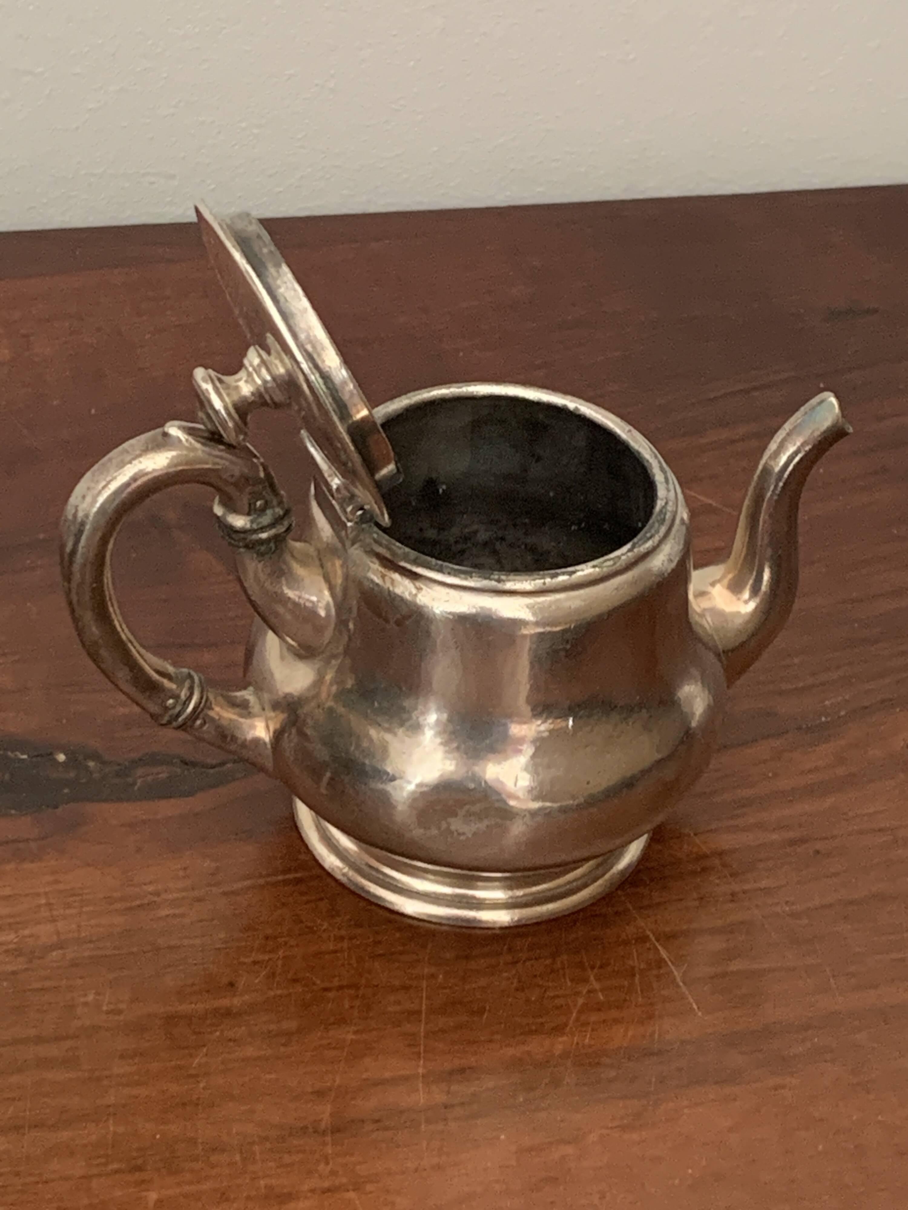 silver plated teapot