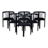 String Chairs by Niels Jørgen Haugesen for Tranekær Furniture, Denmark, 1980s, Set of 6