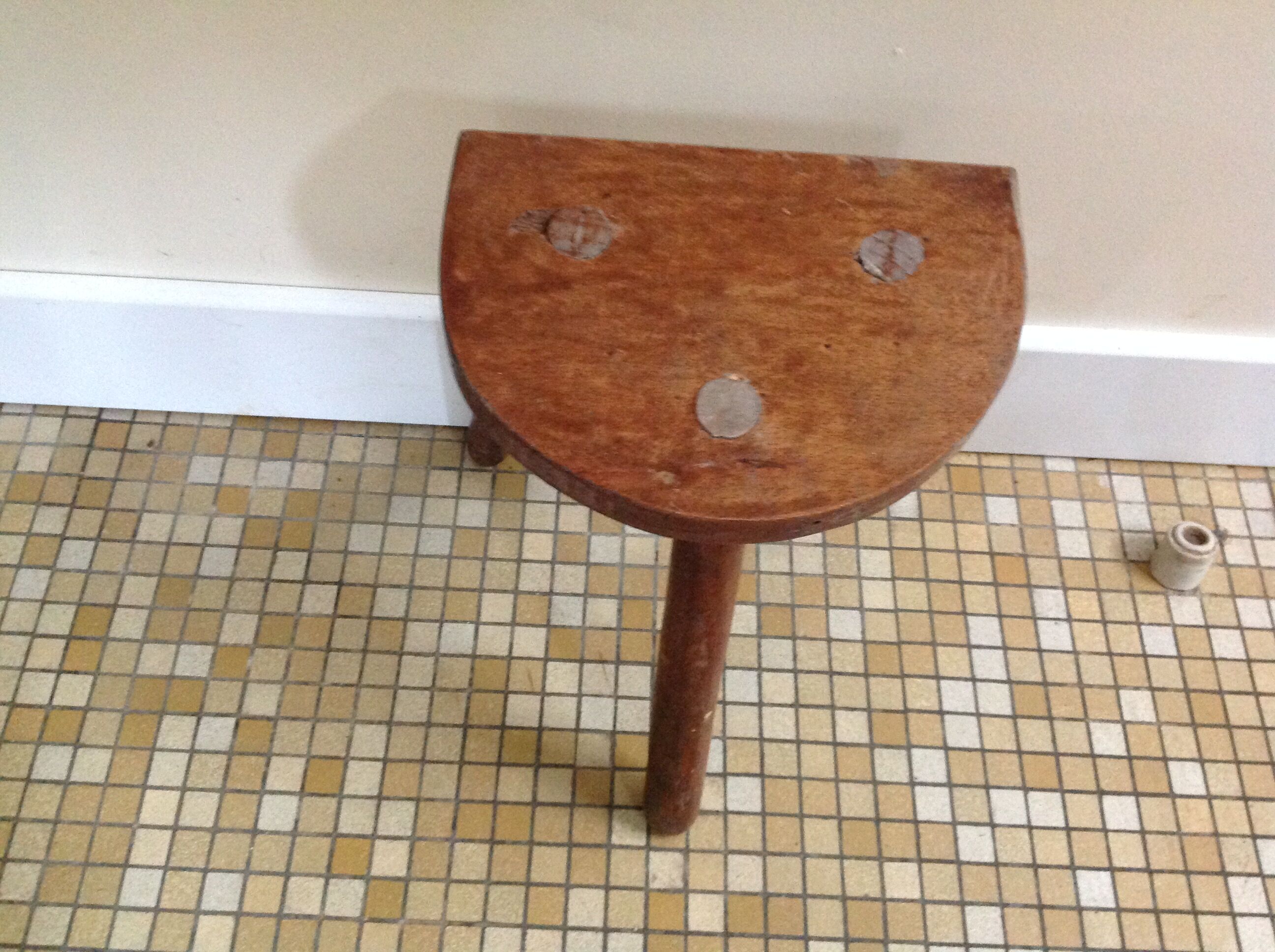 Cowhide stool