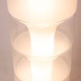 Carlo Nason. "Column" floor lamp in opalescent glass. 1970s/80s.