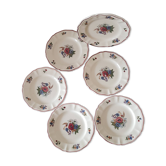 Lot de 6 assiettes dessert, Sarreggumines Agreste