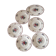 Set of 6 dessert plates, Sarreguemines Agreste