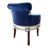 Vintage velvet pouf stool seat quality