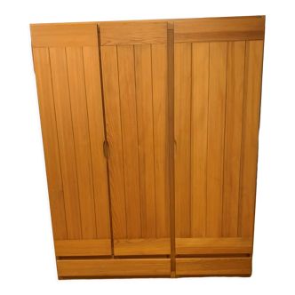 Armoire de rangement 3 portes Maison Regain pin vintage