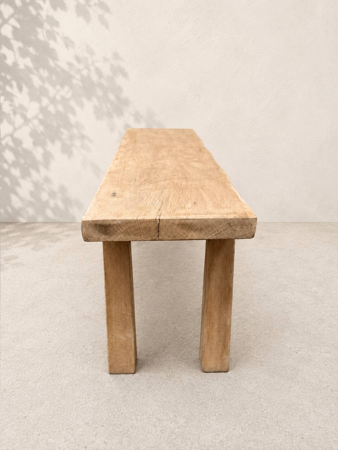 Old solid wood bench – brutalist / wabi-sabi spirit