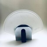 Postmodern Frosted Glass Sconce Wall Lamp from Metalarte, Spain, 1980s