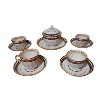 Service tasse porcelaine anglaise ROYAL CROWN DERBY 19e siècle