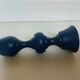 Bougeoir en bois bleu de style scandinave