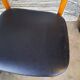 Set of 4 vintage Scandinavian chairs with Skaï seat