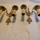 Pair of bronze wall lights