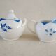6 Digoin cups and saucers, sugar bowl and milk jug
