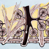 Affiche murale de l’école par Jung-Koch-Quentell "eau éponges" 1972