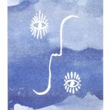 Risographie "Portrait du Soleil" signée