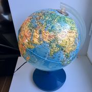 Globe terrestre lumineux années 70