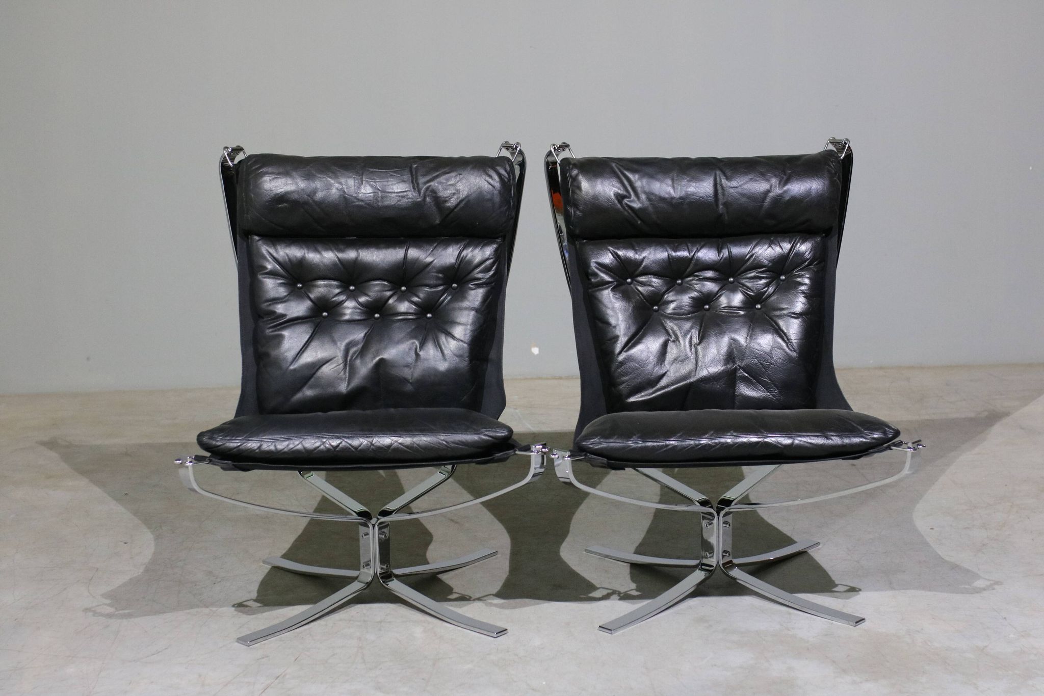 Set of Model Falcon Lounge Chairs by Sigurd Ressel for Vatne Mobler