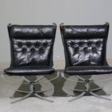 Set of Model Falcon Lounge Chairs by Sigurd Ressel for Vatne Mobler