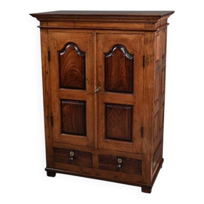 Petite Armoire à Épices en Teck et Palissandre, Pondichéry, Inde – Fin XIXe