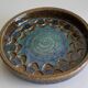 Ceramic plate in modernist art by Michael Andersen, Denmark, 1960s.