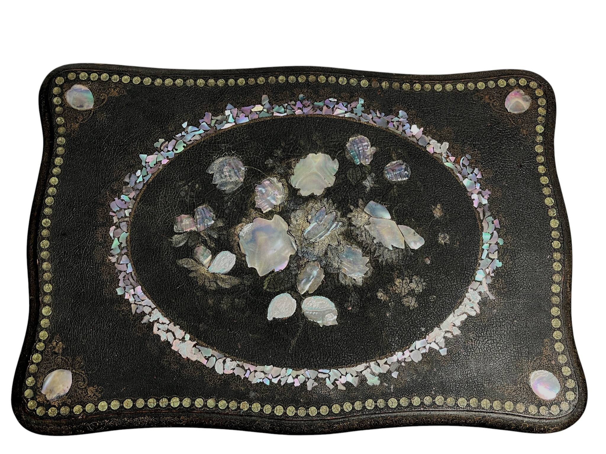 Former worker Napoleon III blackened wood mother-of-pearl 19th century
