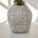 Sculptural vase with a mineral Boho spirit.