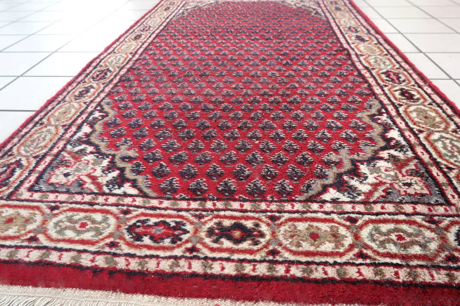 Tapis Vintage Seraband Indien Fait Main – 94 x 163 cm - 1C1032