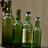 Lot of 4 old bottles "L'Hermitage" water of Saint Genis Laval (Dept 69)