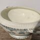 Old iron earth tureen Ninon Salins blue, ceramic and earthenware plate