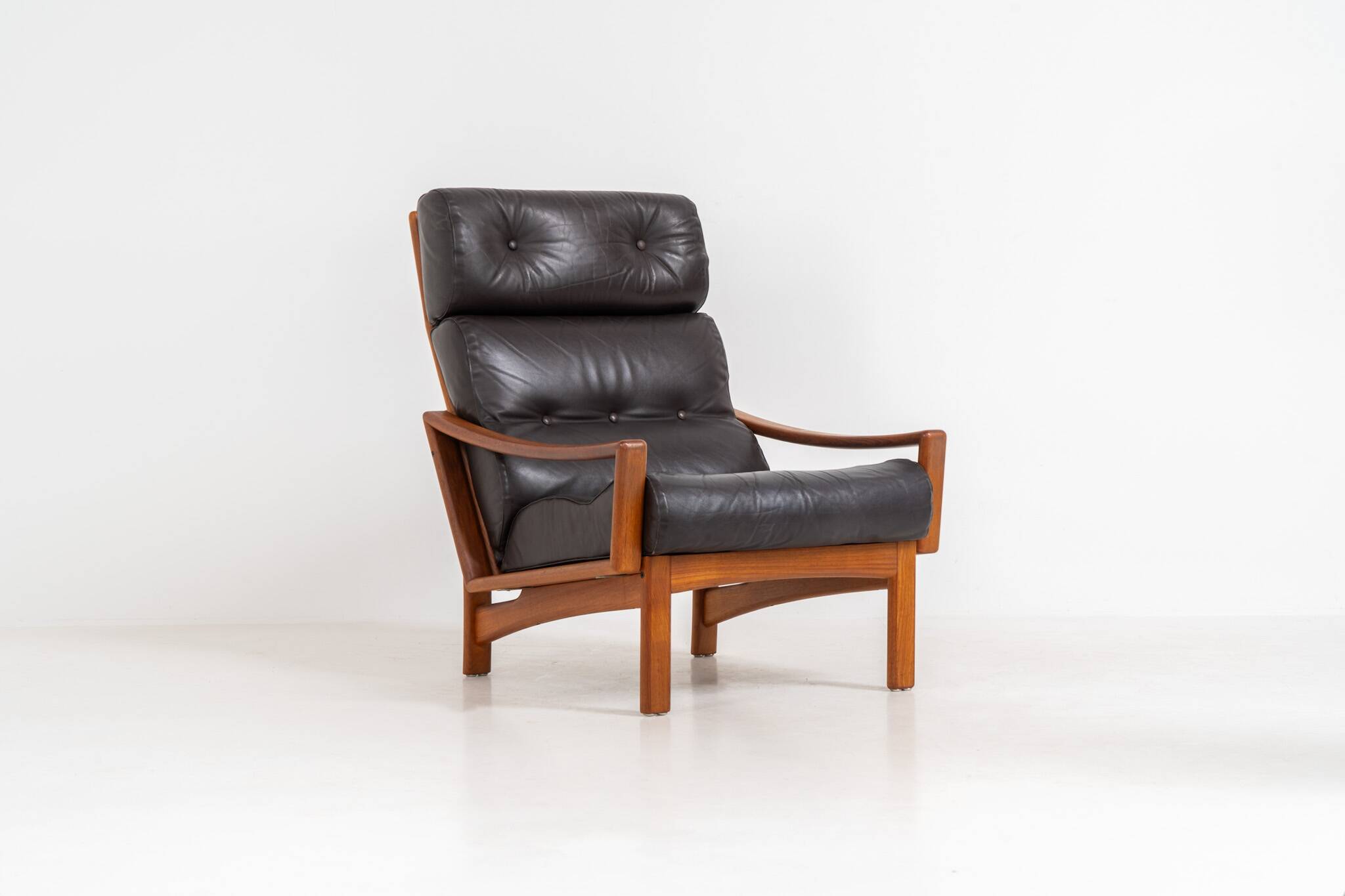Fauteuil en cuir par Glostrup