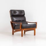 Fauteuil en cuir par Glostrup