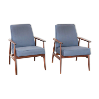 Pair of Fox armchairs by Henry Lis