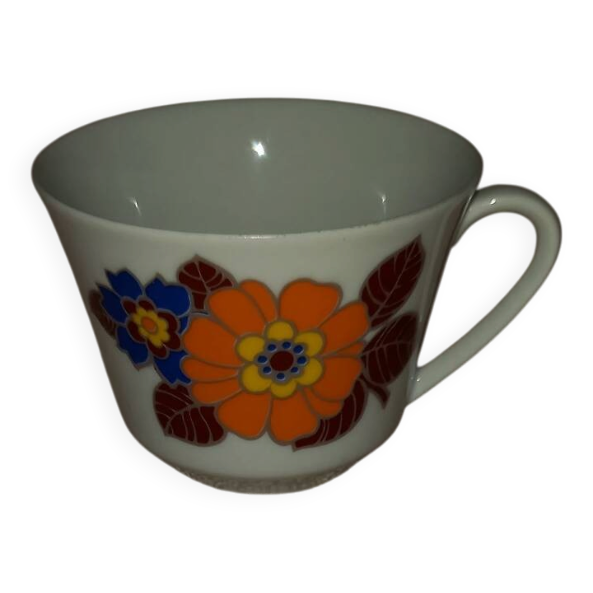Seltmann Weiden porcelain cup vintage style flower power 70s-80s