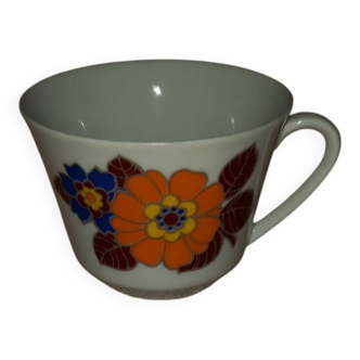 Seltmann Weiden porcelain cup vintage style flower power 70s-80s